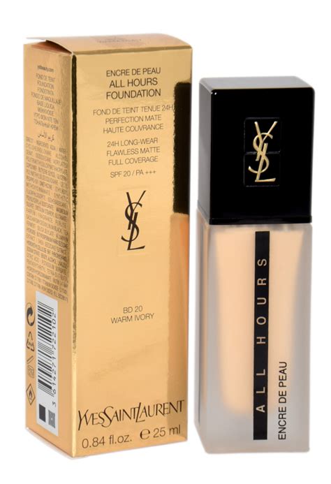 ysl all hours foundation bd20|ysl matte foundation.